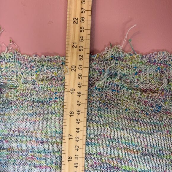 Free People Womens Prism Pullover Space Dye Sweater Cropped Beach Oversized Boho - Picture 14 of 16